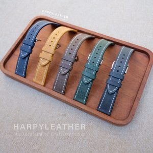 Dây Đồng Hồ Da Màu Xanh Flat Babele 5 Day-da-dong-ho-dep